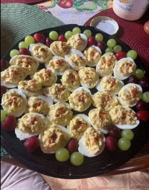 Loaded deviled eggs animals life