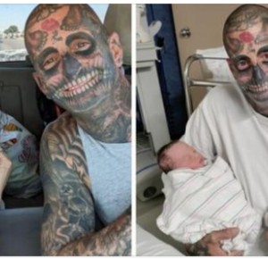 Dad With 240 Tattoos Faces Backlash As People Think He Is A Horrible Father – Then His Wife Reveals The Truth