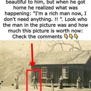 He Paid Only  for The Old Picture at a Flea Market.