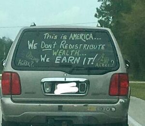 Controversial’ Message Seen On Back Of SUV Sparks Online Debate