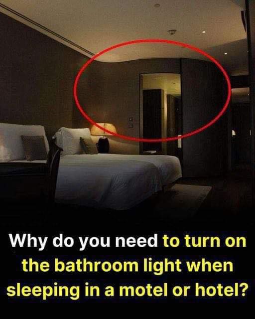 This is why you should keep the bathroom light on when sleeping in a