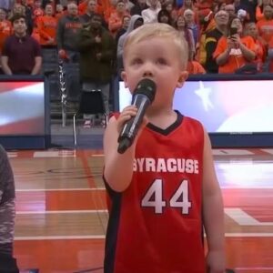 3-Year-Old Fearlessly Sings National Anthem In Front Of A Crowd