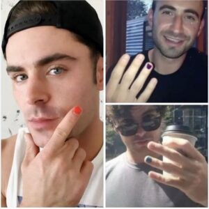 If you see a man with one painted fingernail, here’s what it means