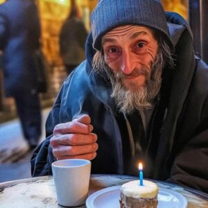 Homeless Man Asked Me to Buy Him Coffee on His Birthday — Hours Later, He Sat Next to Me in First Class