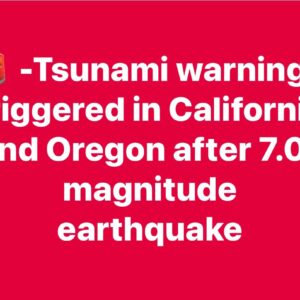 Tsunami in California and