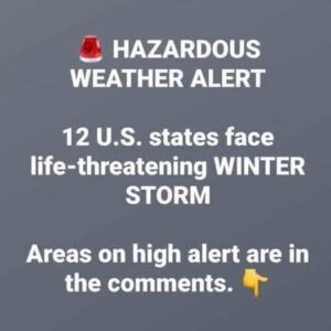 12 US States Face Hazardous Winter Storm Warnings — Weather Forecast Through Saturday