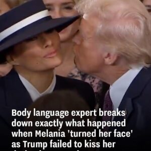 Body language expert reveals what happened when Melania ‘turned her face’ as Donald Trump missed a kiss during the inauguration