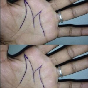 Why some people have an ‘M’ on their palm