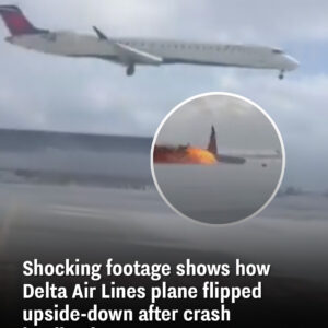 New footage reveals how a Delta Airlines plane flipped over during its crash landing in Toronto