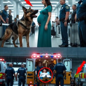 Pregnant woman relentlessly harassed by police dogs