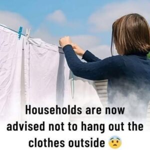 Why is it not recommended to hang out the clothes outside?