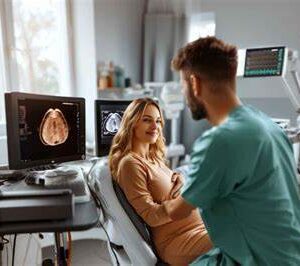 During my ultrasound I saw my husband with a pregnant woman