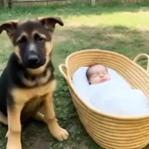 Man Hears His Dog Barking and Finds It Protecting an Abandoned Baby — What Happens Next Is Incredible