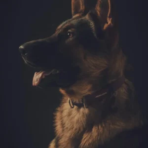 Police dog spots package at the airport and starts whining at the guard