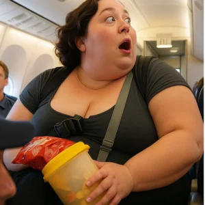 A wealthy man mocks a poor, obese woman on the plane… until the captain calls her name.