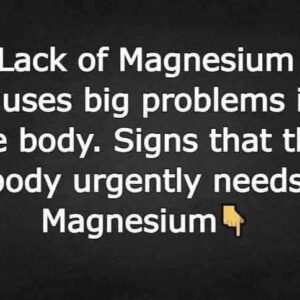 Magnesium deficiency has serious negative effects on the body. signs that the body needs magnesium immediately