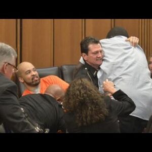 Father attacks daughter’s killer in court