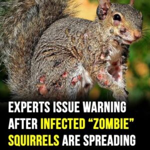 ‘Zom bie Squirrels’ with oozing flesh terrify