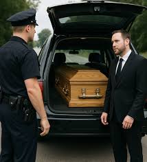 A police officer pulled over a hearse for speeding and chose to inspect the coffin: What he…