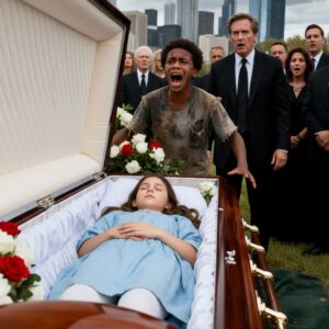 Homeless Boy Ran Into the Funeral and Screamed, “Stop! Don’t Close It! She’s Still Alive!” — Moments Later, the Impossible Happened Homeless Boy Ran Into the Funeral and Screamed, “Stop! Don’t Close It! She’s Still Alive!” — Moments Later, the Impossible Happened