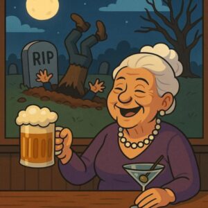 An old man and woman were married for years An old man and woman were married for years
