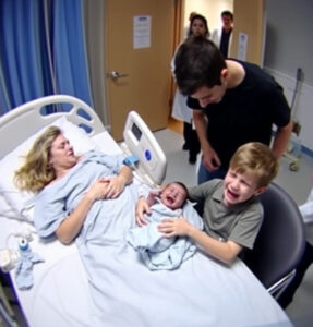 When his brother held him for the first time, the baby, thought to be stillborn, suddenly let out a strong, startling cry
