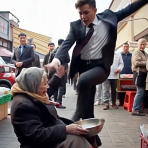 A Millionaire Kicked a Poor Beggar in the Market, Not Knowing She Was the Lost