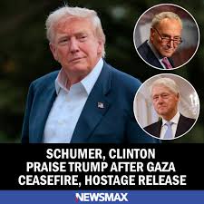 Trump Praised By Clinton, Schumer After