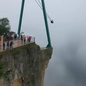 Man Enjoys Thrilling Air Ride — Until Gravity Strikes Back!
