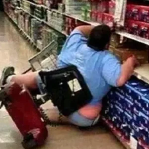 Everyone laughed at her after someone snapped a photo of her fall at the grocery store
