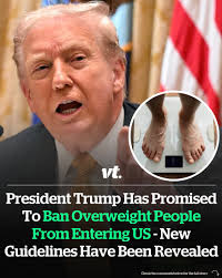 Donald Trump has promised to ban overweight people from entering US – new guidelines have been revealed