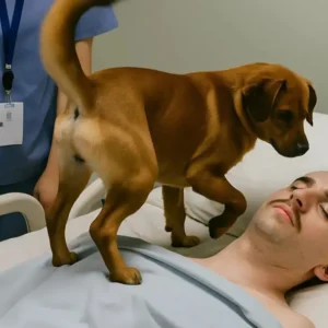 Doctors were about to turn off the young officer’s life support when his dog was allowed to say goodbye — and something unexpected happened