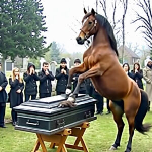 On the day of my husband’s funeral, his horse broke the lid of the coffin.