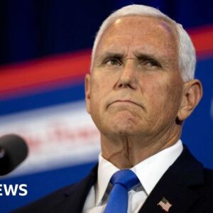 Mike Pence with tears in their eyes make the sad announcement..