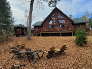 Set on 26 wooded acres