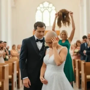 During the wedding, my mother-in-law came over and ripped my wig off