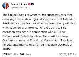 United States Declares Interim Control Over Venezuela Following Capture of Nicolás Maduro, Raising Global Alarm Over Sovereignty, International Law, Regional Stability, Energy Politics, and the Long-Term Consequences of America’s Most Unorthodox Regime Intervention in the Western Hemisphere
