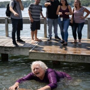 The grandson pushed his grandmother into the lake, knowing full well that she couldn’t swim and was afraid of water, just for fun: relatives stood nearby and laughed, but none of them could even imagine what this woman would do as soon as she got out of the water.