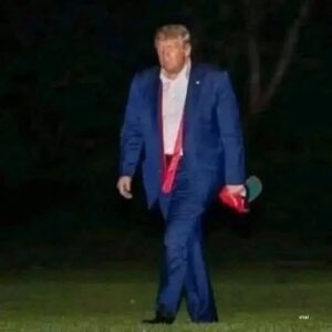 Late-Night Sighting: Trump Spotted With Mysterious Item