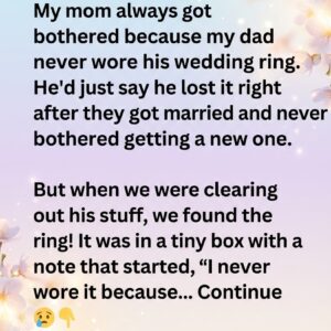 My Mom Always Wondered Why My Dad Never Wore His Ring—The Truth Emerged Only After He Was Gone