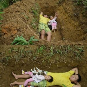 The story of a father digging a grave for his 2-year-old daughter…