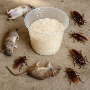 How to get rid of rats and cockroaches with rice: An effective and natural home remedy