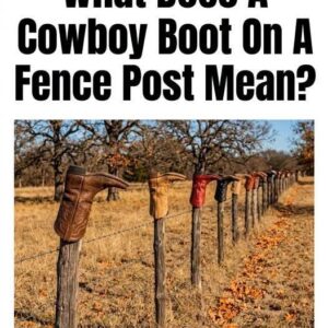 The Meaning Behind A Boot On A Fence Post