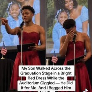 My son walked across the graduation stage